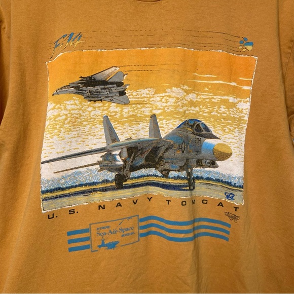 Vintage US Navy Tomcat F 14 Shirt - Picture 4 of 8